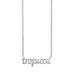 caï Love dames halsketting pantserketting Tropical 925 sterling zilver 44 cm, zilver
