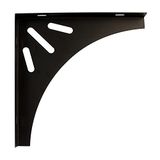 Amig - Wandplankbeugel - Metalen plankbeugel - Hoekplank - Planksteun - Staal - Zwart - Afmetingen: 200x200 mm - Max. aanbevolen gewicht: 50 kg