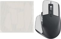 kwmobile gaming muis grip tape geschikt voor Logitech MX Master 3S muis - Antislip muistape grip - Muis grip tape in wit