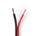Nedis Speaker Cable - 100m - Black/Red