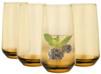 Glasmark KROSNO, 430 ml, set van 4, longdrinkglazen, drinkglazen, highball glas, waterglazen, cocktail, perfect voor thuis, restaurants en feesten, glazen, klassieke vorm