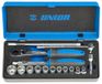 Unior 188BI6P16INCH steeksleutelassortiment 1/4 inch in metalen cassette