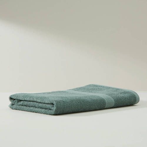 W W Douchelaken - 140x70 cm - Groen - Katoen