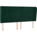 DESIGN IN Tête De Lit Velours Vert Foncé 203x23x118/128 Cm