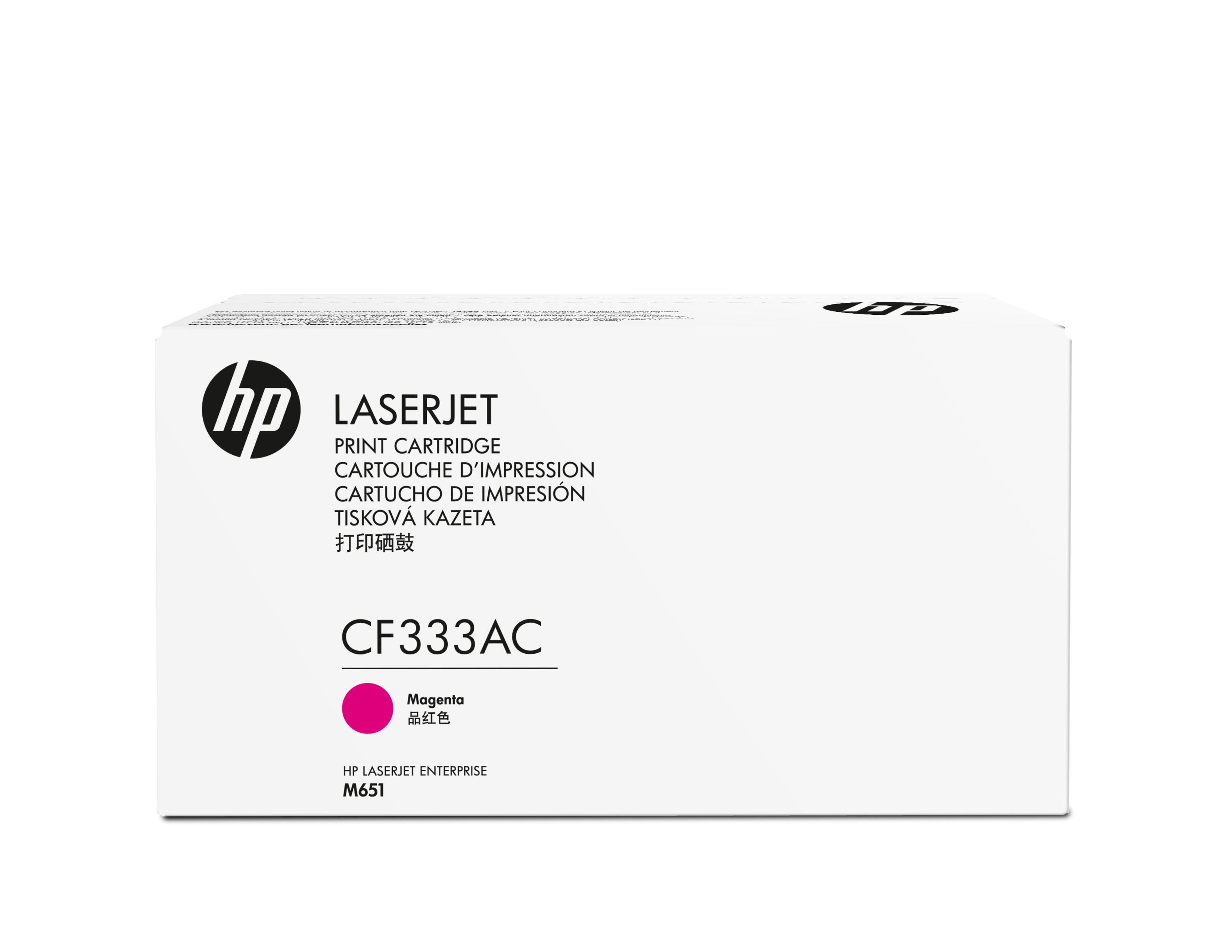 HP 654A Magenta Toner Cartridge (CF333AC) for HP Color LaserJet Enterprise M651