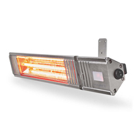 Nedis HTPA30ESS - Wandgemonteerde terrasverwarmer - 2000W - Aluminium - IP65