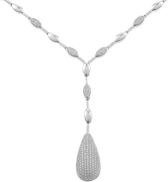 Orphelia Necklace Pave Zirconium Sterling Zilver 925 Zk-2790