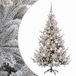 vidaXL Kunstkerstboom met kerstbal 120 cm 150 LED's Warmwit