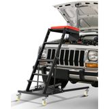 VEVOR Topside Creepers met 4 roterende wielen, 1219-1930 mm in hoogte verstelbare reparatieplaat voor de bovenkant van de motor van de auto voor automatische noodreparatie en vlootonderhoud, zwart