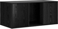 vidaXL Kattenkrat Meubel Zwart eiken 100 x 49 x 45 cm Bewerkt hout