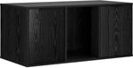 vidaXL Kattenkrat Meubel Zwart eiken 100 x 49 x 45 cm Bewerkt hout