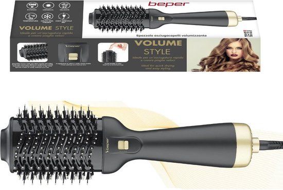 Beper P301PIS100 - Keramische Krulborstel - 1300W - Zwart