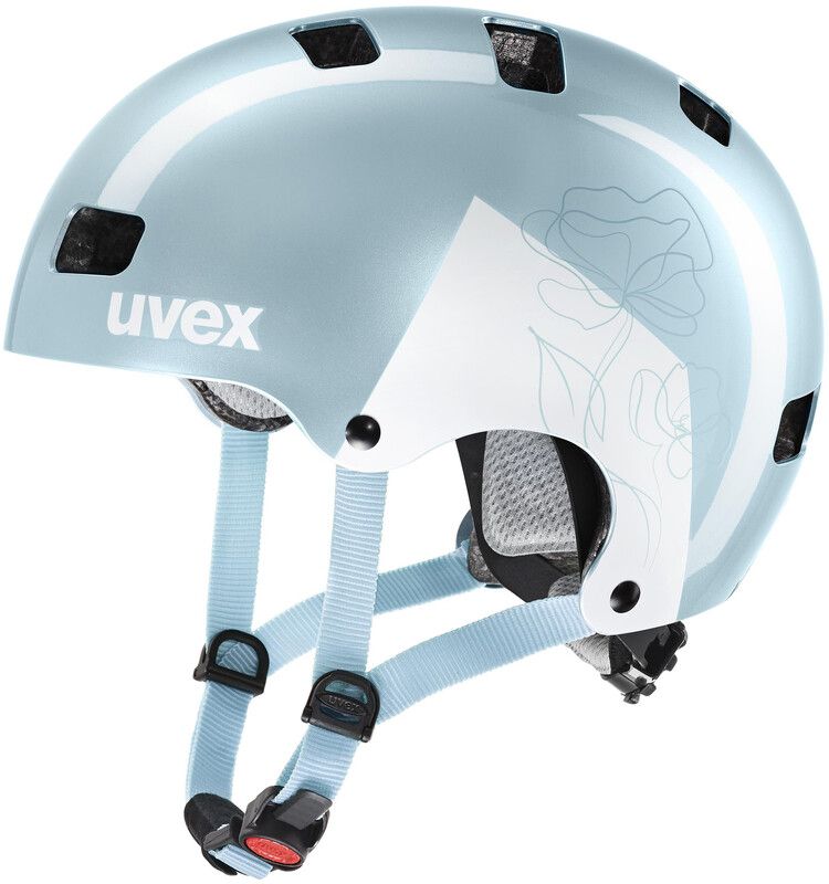 UVEX Kid 3 Fietshelm Kinderen, blauw/wit