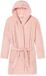 SCHIESSER Essentials badjas - dames kamerjas teddy fleece comfort fit roze