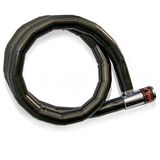 URBAN 522 kabel voor diefstalbeveiliging, chroom, duoflex, versterkt staal, universeel, voor fiets, motorfiets, scooter, 100 cm, volwassenen, uniseks