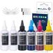 Epson Recharge d'encre 600ML - Convient aux imprimantes Epson - Noir, Cyan, Magenta, Jaune, Blanc