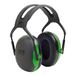 3M Peltor X1 gehoorkap met hoofdband, groen, 27dB, EN 352-1