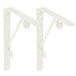 AMIG Plankdrager/steun/beugel Decoratief - 2x - metaal - wit - H250 x B200 mm - Tot 60 kg - boekenplank steunen