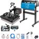 VEVOR Presse à chaud 5 en 1 29 x 38 cm + traceur de découpe vinyle 720 mm