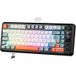 Spirit Of Gamer Elite K30, TKL gamingtoetsenbord, draadloos, AZERTY, dubbele verbinding Bluetooth & RF 2,4 GHz, semi-mechanische toetsen, waaronder 24 anti-ghosting, RGB 6 modi, lcd-display, 190 uur looptijd