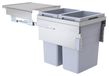 Hailo Cuisine poubelle tri sélectif 2 bacs encastrable 80L (38+38) Euro Cargo Soft Close