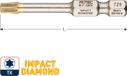 Rotec IMPACT insertbit T 40 L=50mm E 6,3 DIAMOND - 5 stuk(s) - 8172340