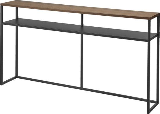 Yamazaki Tower Wandtafel Breed - Zwart - 126 cm