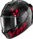 Shark D-Skwal 3 Shiever Helm - Zwart/antraciet/rood - Maat S