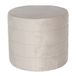 Clayre & Eef Pouf Ø 40x35 cm Beige Bois Textile Rond Pouf Repose-pieds