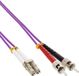 InLine LC - ST Duplex Optical Fiber Patch kabel - Multi Mode OM4 - 2 meter