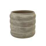 HS Potterie Belley pot en cache-pot en céramique 14x13cm taupe