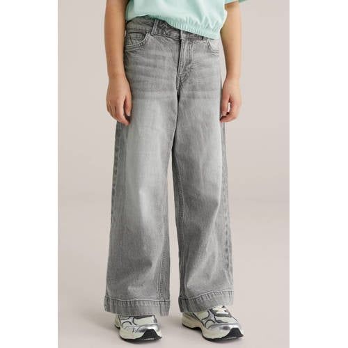 WE Fashion Blue Ridge high waist wide leg jeans grey denim