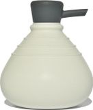 Cleverline zeepdispenser SoapBelly wit met antraciet grijze dop