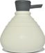 Cleverline zeepdispenser SoapBelly wit met antraciet grijze dop