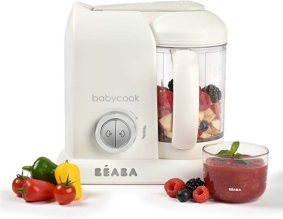 Béaba Babycook Solo - 4-in-1 Babyvoeding Bereider - Wit/Zilver