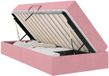 vidaXL Opbergbed met matras en opslag Roze 90 x 200 cm Fluweel