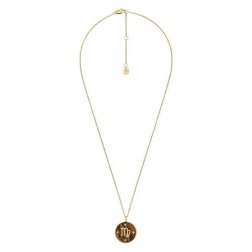 Fossil ketting JF04843710 Maagd sterrenbeeld goudkleurig