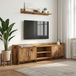 Maison Exclusive Meuble TV exclusif - Dimensions : 168 x 33 x 47 cm - Fabriqué en bois massif et en panneaux de particules
