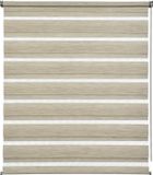 Rolgordijn luxe, duo-rolgordijn cappuccino-melange, 70 x 180 cm