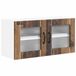vidaXL - Wandkast - LUCCA - Oud hout - 80 x 31 x 40 cm
