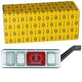HELLA 2VP 340 960-241 Achterlicht "Krone" - LED - 24V - Opbouw/Geschroefd - Lenskleur: Transparent - Stekker: EasyConn - Stekker: Male - rechts - Aantal: 1