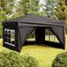 Maison Exclusive - Tente de réception pliable avec parois latérales, noir, 3x3 mètres