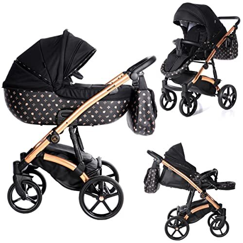 SaintBaby Kinderwagen Premium babyzitje en Isofix optioneel Imperial by Royal Night 04 2-in-1 zonder babyzitje