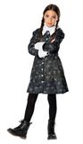 Rubies Wednesday Addams Back To School Kostuum Meisje Zwart Maat 128