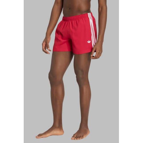 adidas zwemshort met logo - rood