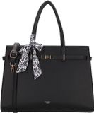 Charm London The Hamptons Laptoptas 15,6 Inch - Dames Schoudertas met Laptopvak, Verstelbare & Afneembare Schouderband - Zwart