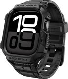 Spigen Rugged Armor Pro 2 Case + Band Zwart Geschikt voor Apple Watch 11/10 46MM