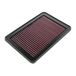 K&N vervangingsfilter compatibel met Hyundai H1, H300 2008-2016 / Nissan Navara 2.5 Diesel 2005-2011 (33-2980)
