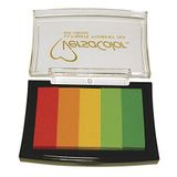 Rayher Stempelkussen Versacolor, 5 tinten "Limone", 4,7x7,5cm