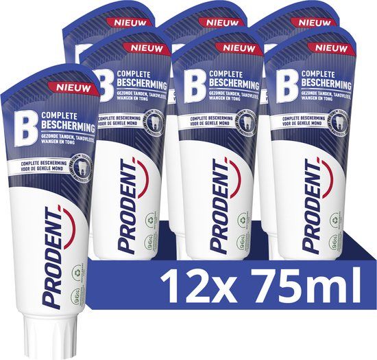 Prodent Tandpasta - Complete Bescherming - 12 x 75ml - Met Fluoride